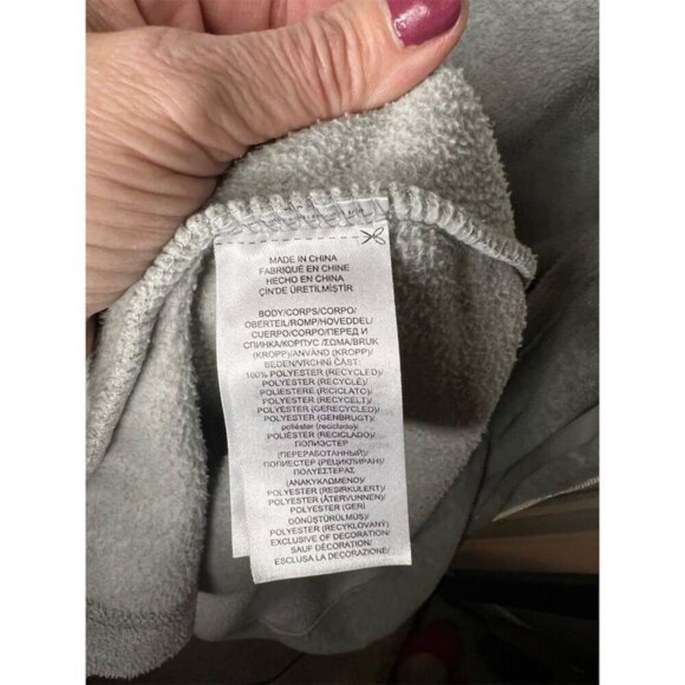 Lauren Ralph Lauren Women's XS Gray Kimono Fleece Robe Shawl Collar - Picture 3 of 10
